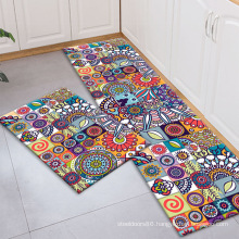 Bohemian bathroom door mat